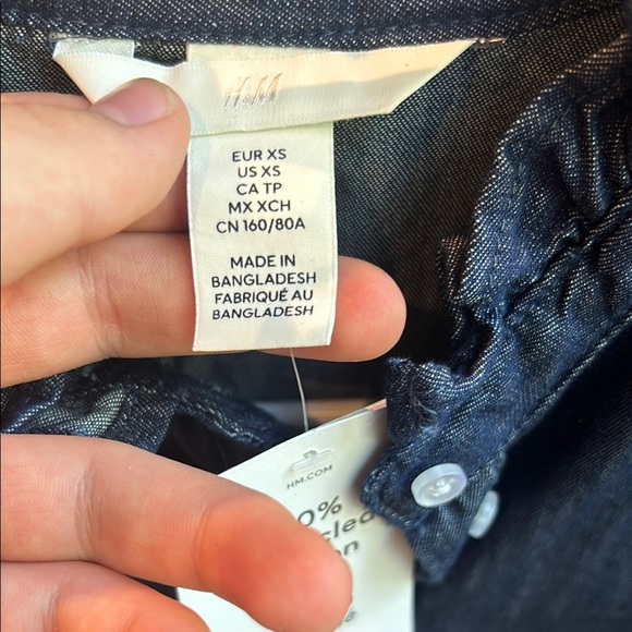 H&M Indigo Button-Up Shirt - Picture 2 of 6